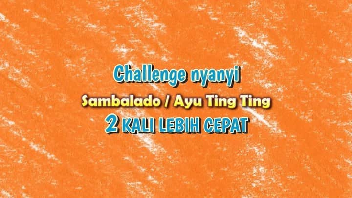 のインスタグラム：「Challenge Nyanyi 2 Kali Lebih Cepat "Sambalado - Ayu Ting Ting" Susah banget challenge ini😅 Lidah aku udah copot wkwk  #challenge2kalilebihcepat #sambalado」