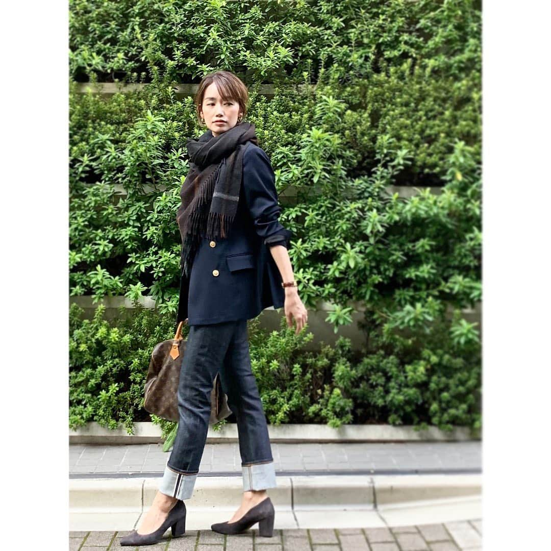 武藤京子さんのインスタグラム写真 - (武藤京子Instagram)「* * 先日のお洋服 * navy×blown * #unitedarrows #joshuaellis #uniqloplusj #louisvuitton #daniellaandgemma  #武藤巻き #アメブロ更新しました」11月3日 21時23分 - kyokomuto0628