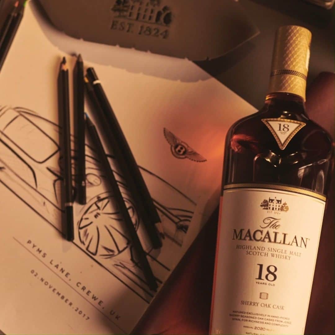 The Macallanのインスタグラム：「The Macallan and @BentleyMotors have embarked on an extraordinary journey deeply rooted in shared knowledge, expertise, generations of craftsmanship, and the pursuit of a more sustainable future.​  Crafted without compromise. Please savour The Macallan responsibly. Do not drink and drive. ​  #TheMacallanxBentley」