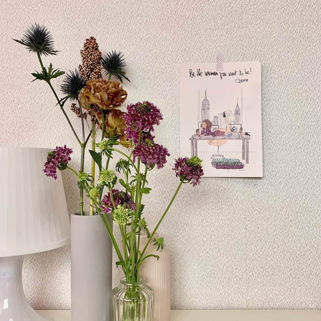 早坂風海のインスタグラム：「綺麗なお花、癒される…😌💐 ⁡ トゲトゲしたお花は結構トゲトゲしてて痛いです…😗 ⁡ でも可愛い…🤍 ⁡ ⁡ ⁡ #早坂風海 #カザスタグラム」