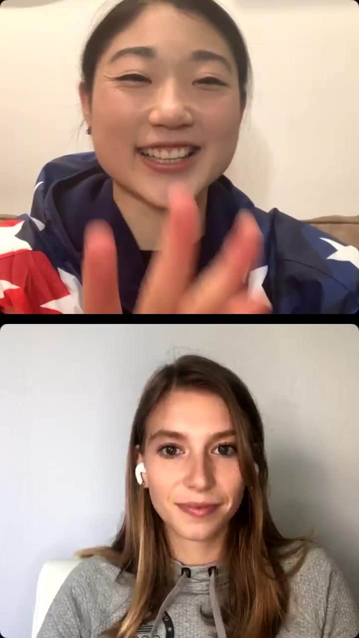 長洲未来のインスタグラム：「The Flutz Corner previews the Grand Premio D’Italia @polinaedmunds @theflutzcorner @mirainagasu」