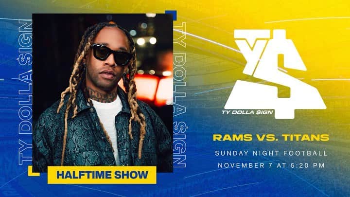 タイ･ダラー･サインのインスタグラム：「@rams #ramshouse 🏈」