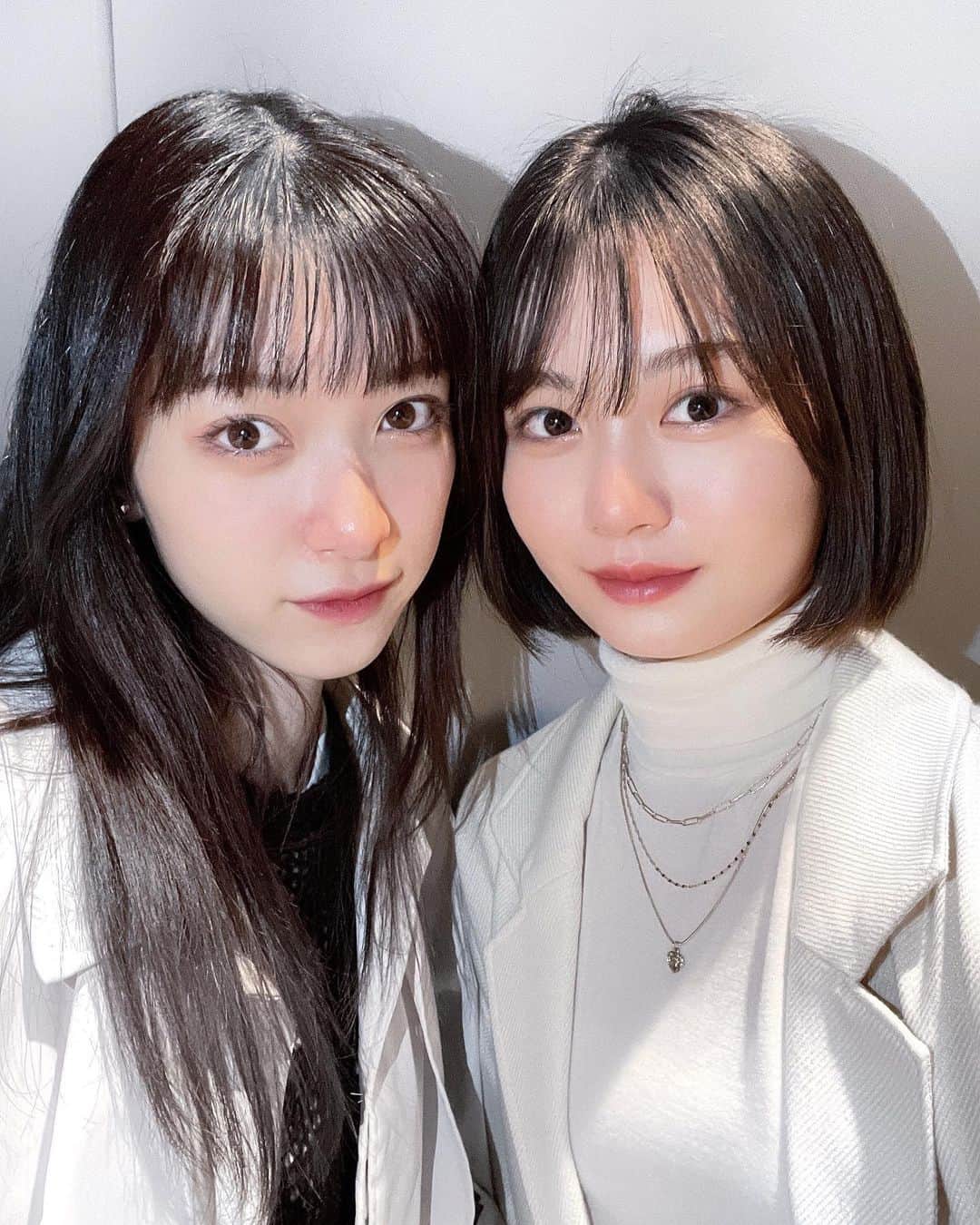 夏目璃乃のインスタグラム：「りのまな‪‪☺︎‬ ・ ・ #夏目璃乃  #安村真奈  #りのまな  #04  #model」