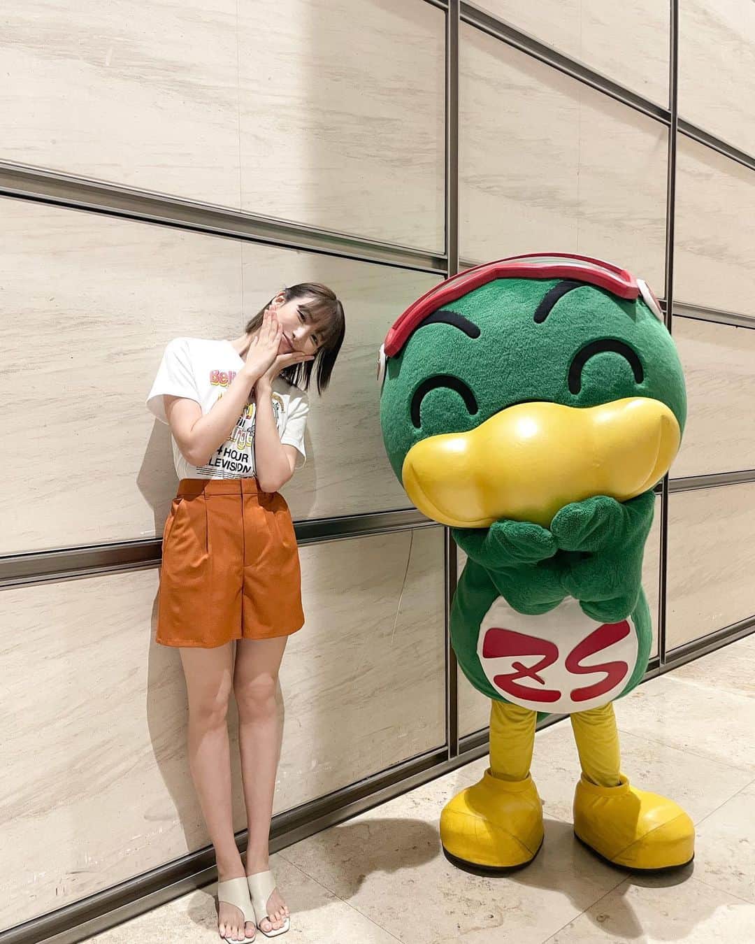 のインスタグラム：「⠀ ⠀ まねっこ🐥 ⠀ 明日のズムサタは ズムいちロケ出てます、、 毎年恒例のあの企画、、 観るのが怖い、、」
