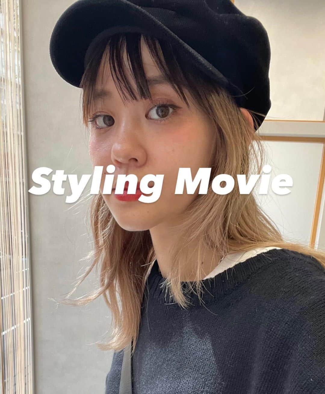 中西結梨花のインスタグラム：「#スタイリング動画 🕺🏼✨  コテの使い方や巻き方が分からないと よく聞くので動画とりました🌈  今回は、"コテで髪を巻く" というより、 "コテの丸みを使って髪に跡をつける"  的な感じのスタイリングです。(説明下手)、、  常にレバーの部分に指を置いて、 コテをいつでも開閉できるようにするのがコツです🪄  コテを開閉しつつ、滑らせながら欲しい部分に跡をつけていきます。  巻く部分の髪の毛は綺麗な面を作ってください🌙  🥚コテは160度くらい 🥚巻く前はリファのオイルつけるとgood 🥚滑りやすいコテを使う(クレイツかリファ使ってますオススメ) 🥚慣れてない方はお風呂前に練習！  説明が下手なので動画見ながら 真似してくださいませ😭😭😭」