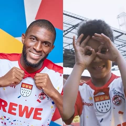 のインスタグラム：「Dreamteam 🤓👦🏽 op #Kölsch! 🥳 Dä Karneval kütt! ❤️🤍 Aber erstmal @1.fcunion ! #effzeh」