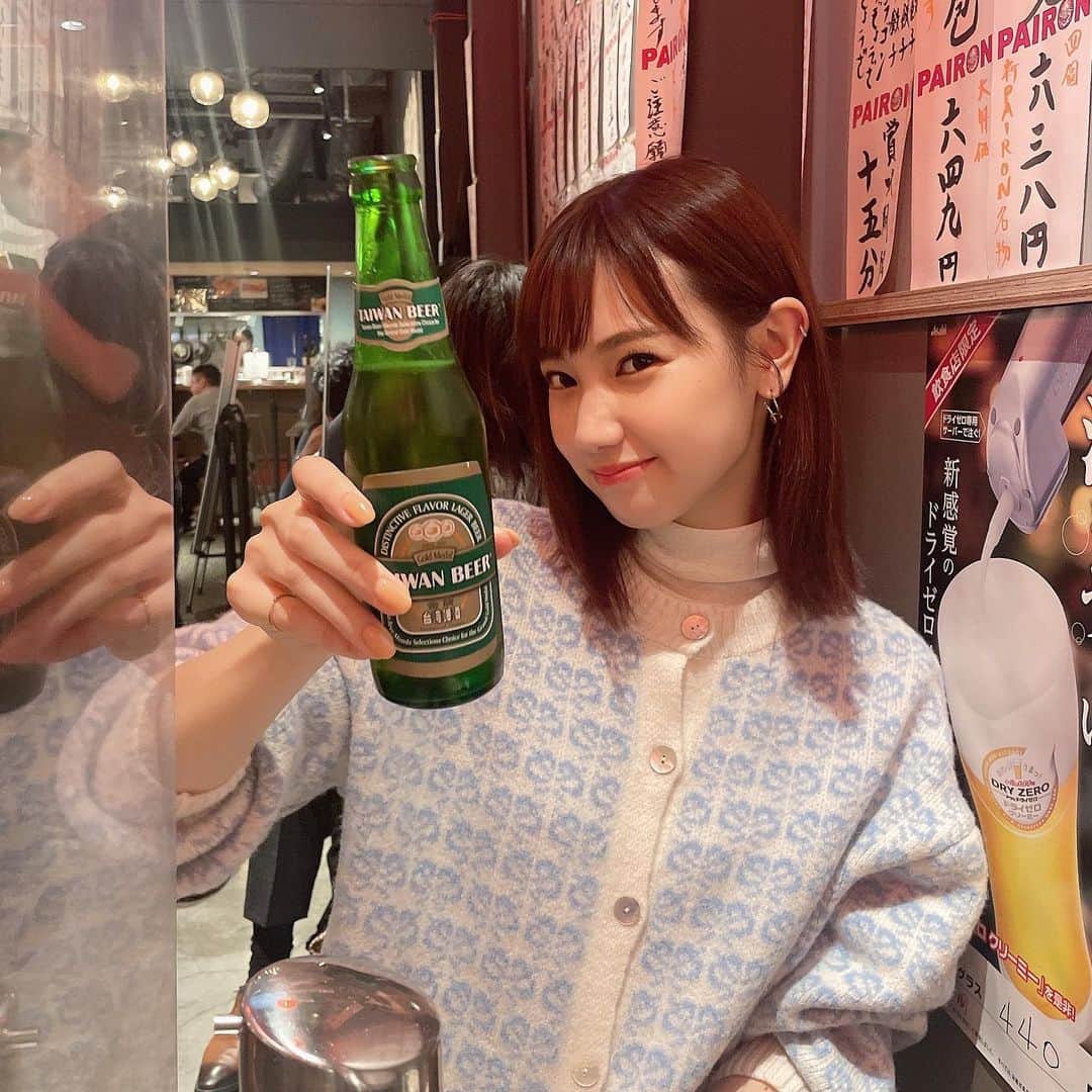 高野祐衣さんのインスタグラム写真 - (高野祐衣Instagram)「台湾ビールと、紹興酒♡  最近飲茶にハマってます🥟」11月6日 22時17分 - yuipooon12_06