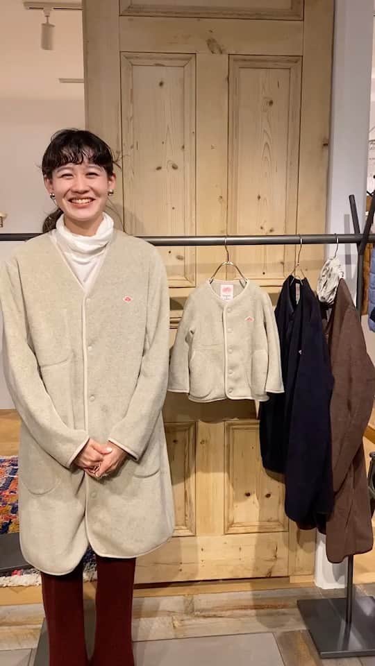 のインスタグラム：「DANTON 親子お揃いで着用できるフリースジャケットです💕　 ・ 軽くて温かなアウター✨ 今の時期、大活躍です」