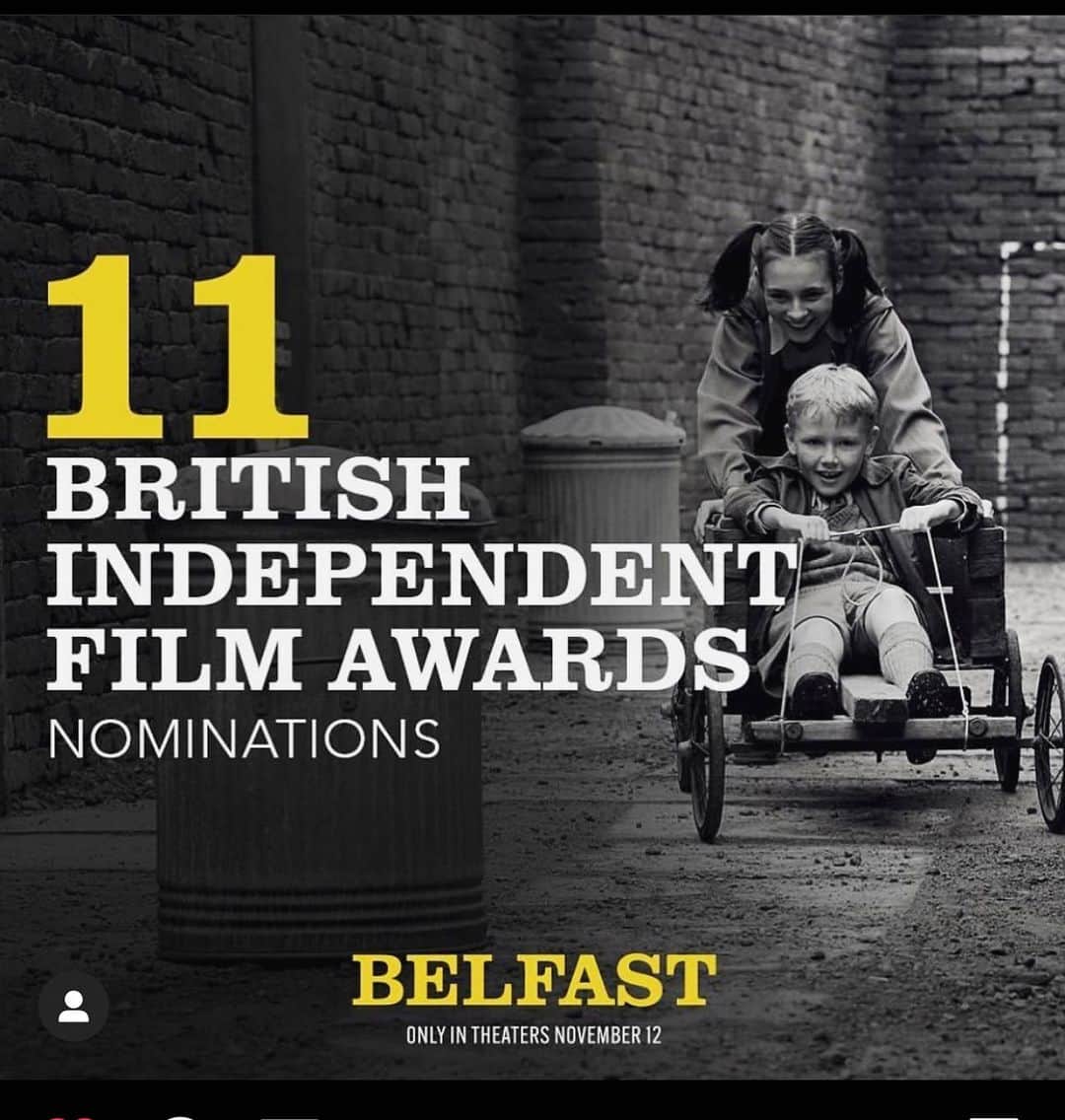 カトリナ･バルフさんのインスタグラム写真 - (カトリナ･バルフInstagram)「What a week for @belfastmovie … firstly thank you @bifa_film for the wonderful recognition for our cast and crew … 11 noms!!! And then bringing Belfast home. An incredible night in Belfast… so emotional, so fun …. Just so special. 💗」11月7日 0時35分 - caitrionabalfe