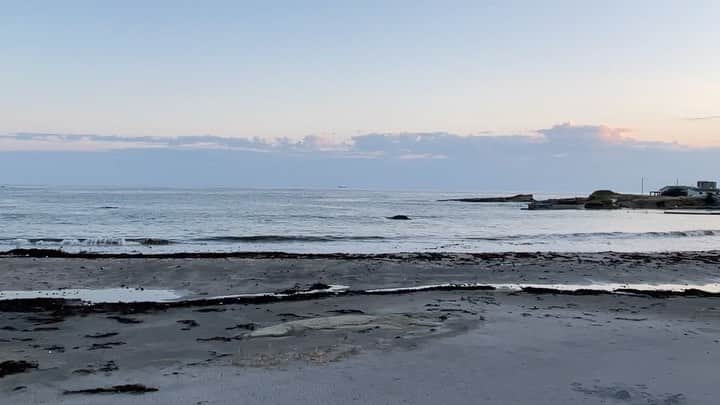 林克治のインスタグラム：「とある夕暮れ時  南房総市白浜の海岸通り  変わった落とし物…  この標識を最後に 現場を引退したのかなぁ。。。  #南房総市 #夕暮れ時 #ヘルメット #現場引退 #山口百恵的な」