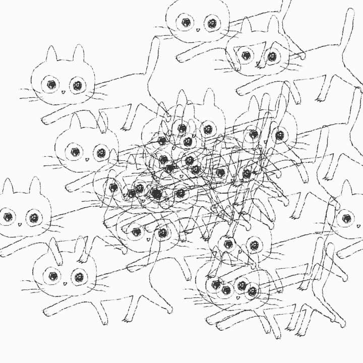合田経郎のインスタグラム：「adobe fresco でアニメーションを作ろうとしたがぐちゃぐちゃになった。 #らくがき生活 #adobefresco」