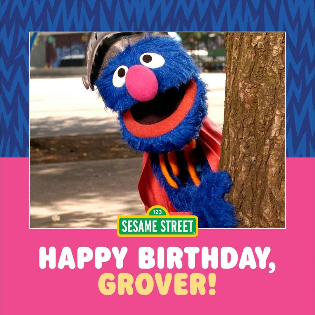 セサミストリートさんのインスタグラム写真 - (セサミストリートInstagram)「Happy birthday to our old pal Grover! We hope you have a SUPER day! 💙」10月15日 0時00分 - sesamestreet