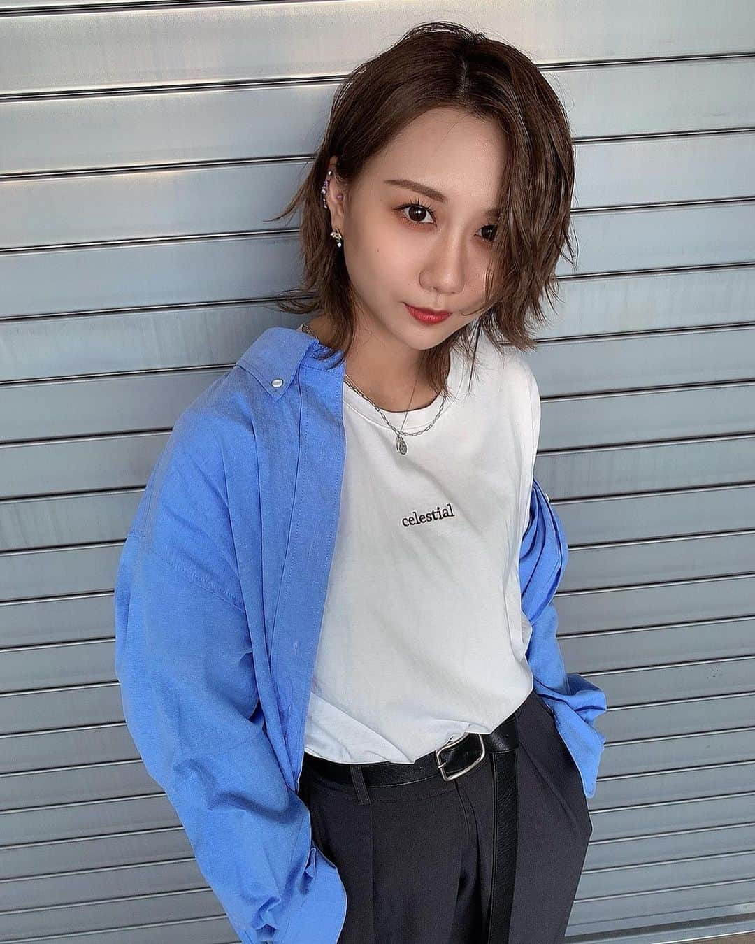 古畑奈和のインスタグラム：「髪を耳かけした日。」