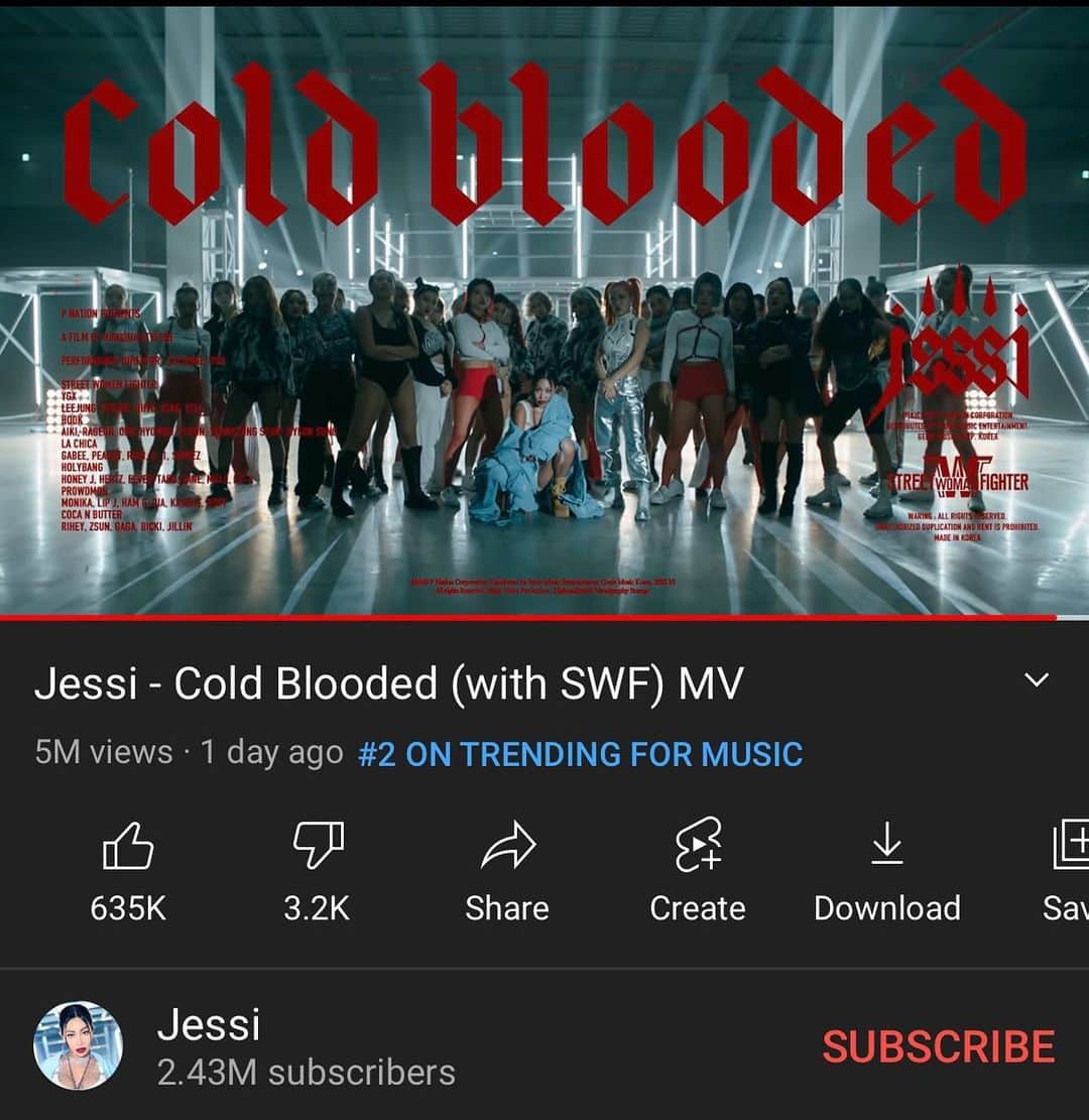 Jessiさんのインスタグラム写真 - (JessiInstagram)「THIS ONES FOR ALL MY BOSS LADIES!!!!! 💃🏻Thank you for 5mil views in a day and #2 trending for music 🙏🏻 #SWF Keep shining baby!!!! ❤️‍🔥❤️‍🔥❤️‍🔥❤️‍🔥 S/O to @bobbleheadmusicla for life!!!!!!!」10月14日 22時06分 - jessicah_o