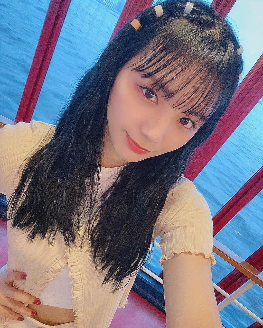 愛来さんのインスタグラム写真 - (愛来Instagram)「︎︎☁︎︎ 10月だけど夏だね(？)🌞🌴🌺」10月14日 22時08分 ...