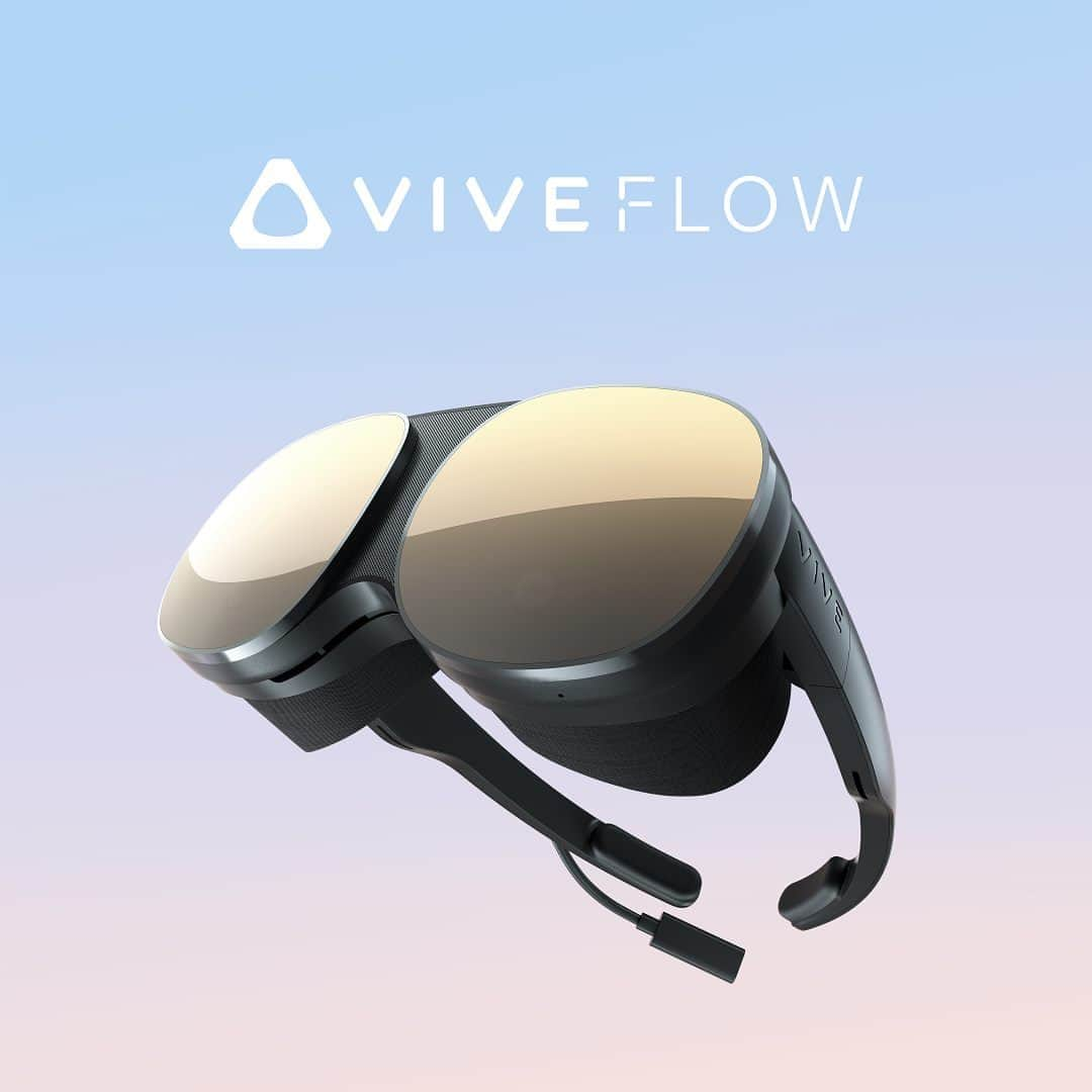 HTCのインスタグラム：「Today, @htcvive introduced VIVE Flow, lightweight #immersiveglasses that transports its wearers wherever they want or need to be – anytime, anywhere. Tap the link in bio to learn more.  #htcvive #VIVEFlow #vive #htc」