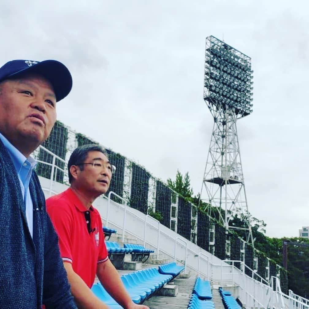 金村義明さんのインスタグラム写真 - (金村義明Instagram)「川崎球場跡地へ 富士通スタジアム🏟 初芝清 袴田さん 金村義明 頑張れ日本プロ野球特別編 藤井寺球場跡地 西宮球場跡地 川崎球場跡地」10月16日 13時51分 - yoshiaki_kanemura