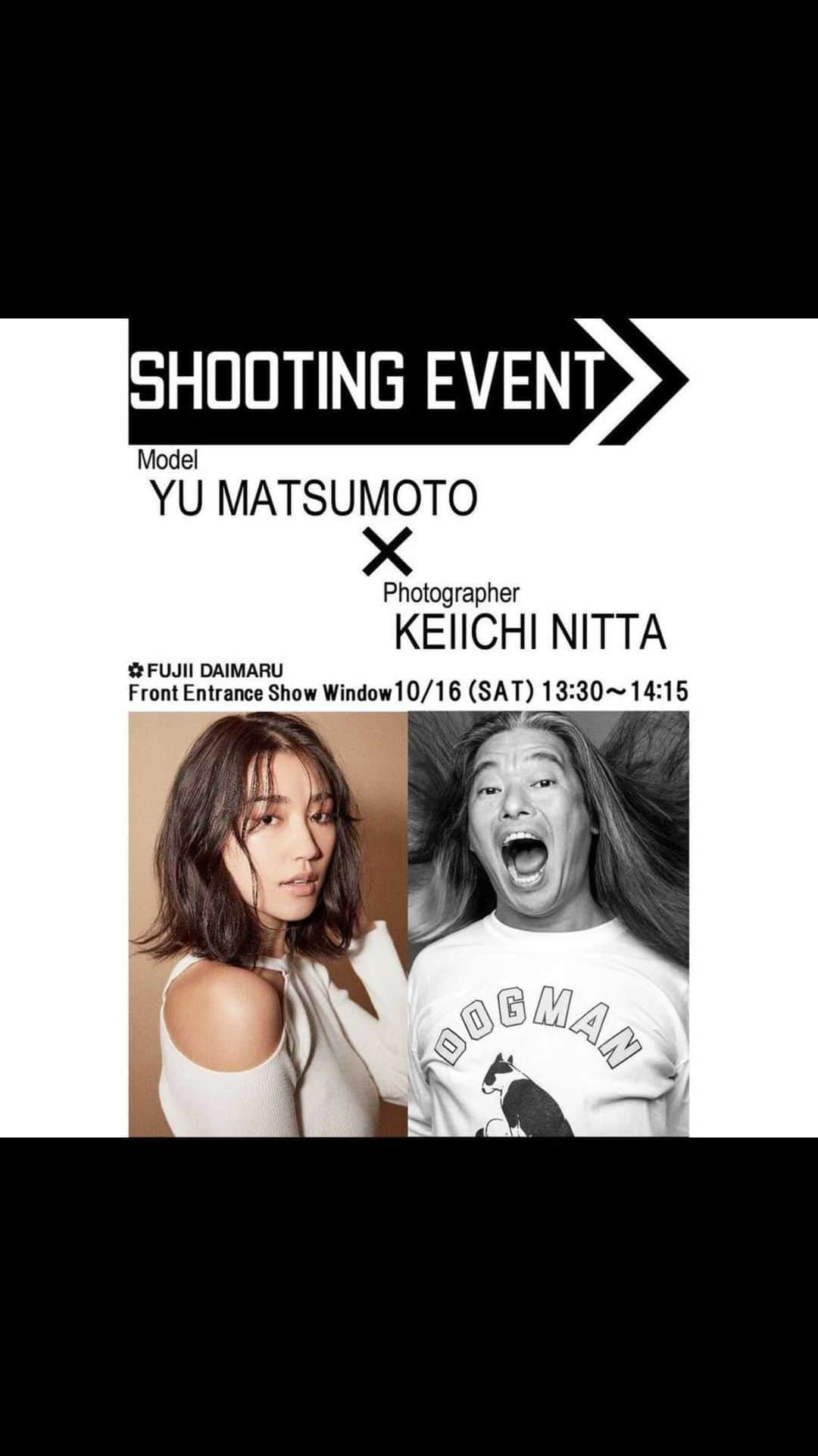 松本優のインスタグラム：「京都藤井大丸　2階　POPUPスペース 10/26 火　まで開催中👖🖤  @losangelesapparel_japan」