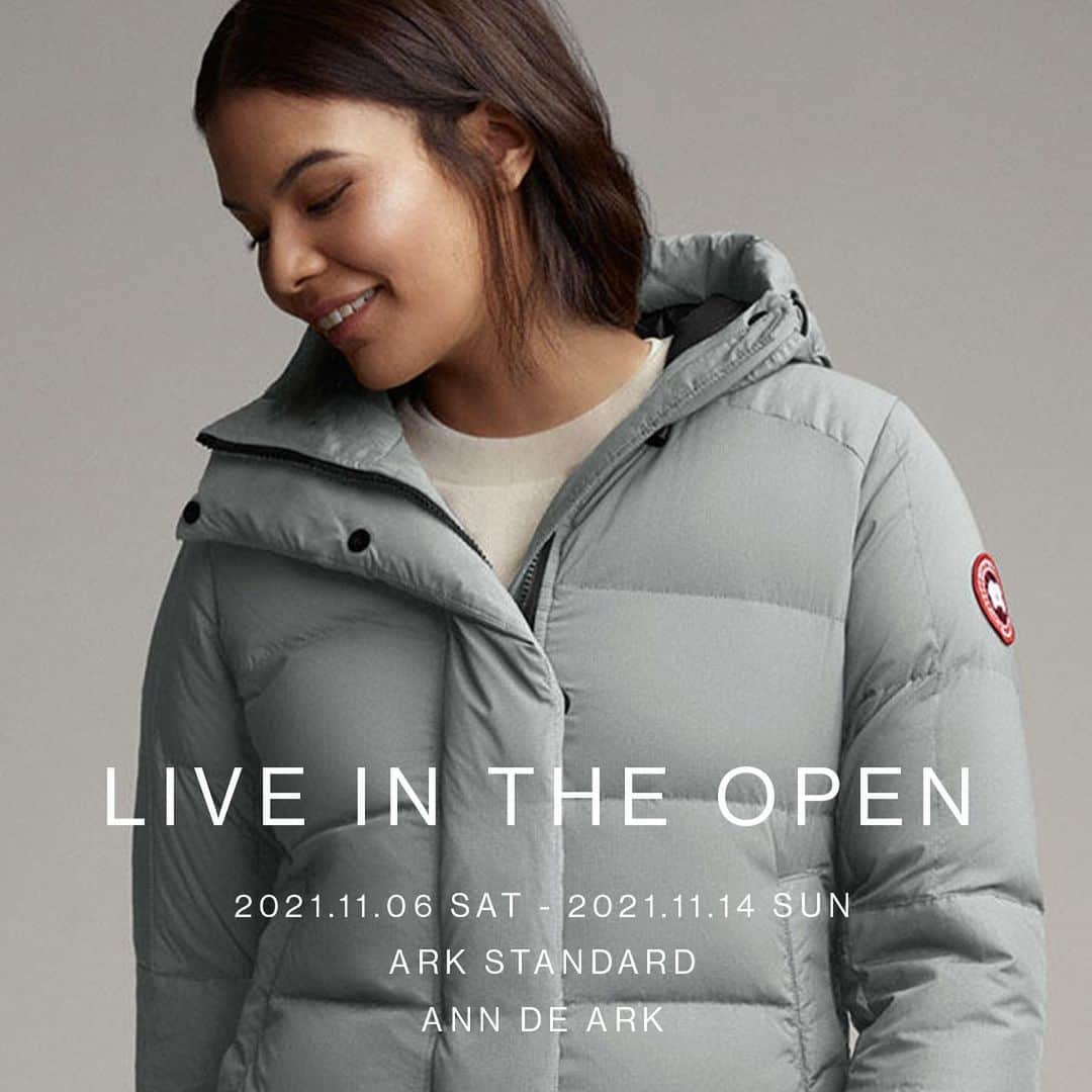 【ANN DE ARKさんのインスタグラム写真 - (【ANN DE ARKInstagram)「《 CANADA GOOSE 2021 FALL WINTER LIVE IN THE OPEN AT ARKnets 開催のお知らせ 》  2021年11月6日(土) ～ 11月14日(日)の9日間、 @canadagoose  2021FWコレクションの特別販売会を、メンズはARK STANDARD、レディースはANN DE ARKにて開催いたします。  イベント期間中、各会場にはCANADA GOOSEのメンズ及びレディースアイテムをバリエーション豊富に揃え、洗練された特別なCANADA GOOSEの空間を楽しんでいただけます。  ※当店ではお客様と従業員の健康と安全を最優先に考慮し、新型コロナウイルスの感染拡大を防ぐため衛生管理体制のもと営業いたします。詳しくはこちら >>  https://www.arknets.co.jp/t/t1304/  商品に関しましては、お気軽にコメントや店舗までお問い合わせください。 ⬇︎⬇︎⬇︎ @ann_de_ark  @ark.standard  @arknets_official  #fashion #栃木#宇都宮#ショップ#arknets#anndeark#annstyling #anncode #canadagoose #カナダグース #ダウン」10月16日 19時35分 - ann_de_ark