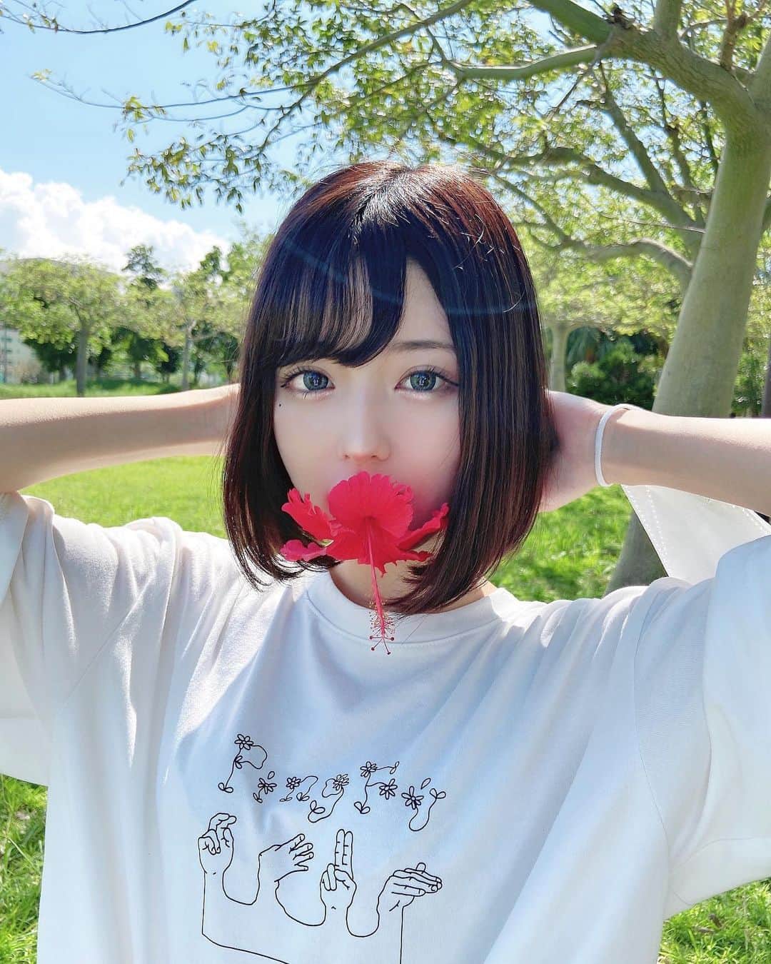 sarimaru(国木田さりまる)のインスタグラム：「平和✌︎🌺」