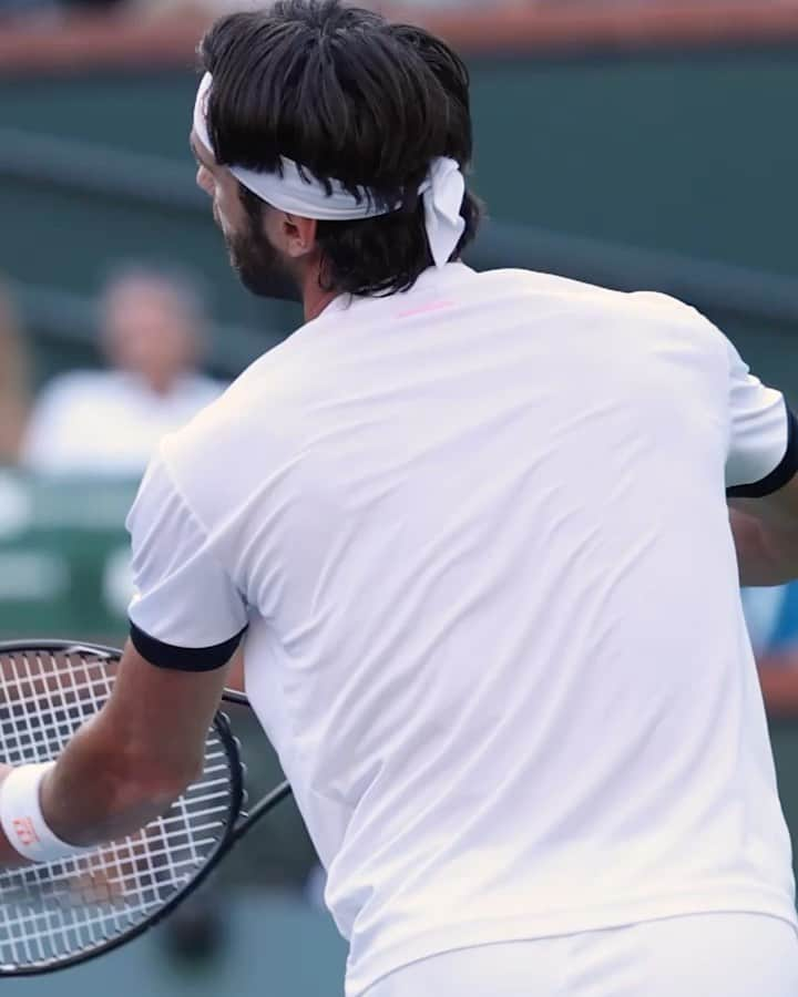 ニコロズ・バシラシビリのインスタグラム：「Finals☝️ @bnpparibasopen」