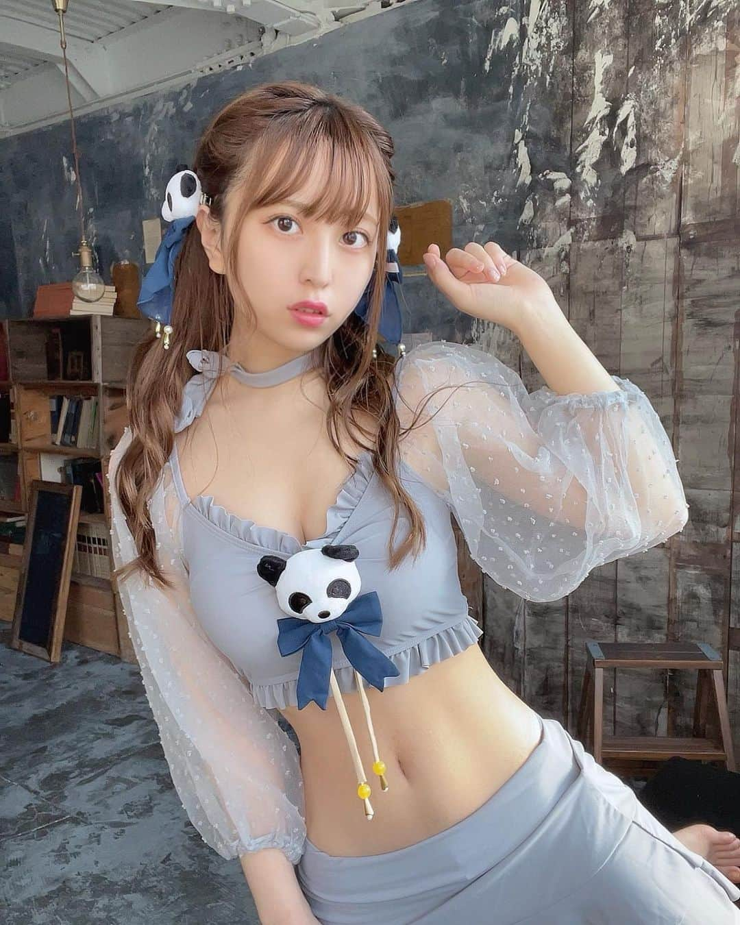 竹内星菜さんのインスタグラム写真 - (竹内星菜Instagram)「ぱんだ🐼 . .   #自撮り女子 #여자 #followｍe #follower #女孩 #섹시한 #fashion #ınstagood #photooftheday #art #cute #style #me #패션스타그램 #セルフィー #igersjp #selfie #팔로우환영　#underwear  #lingerie #란제리 #속옷 #くびれ #竹内星菜 #グラビア #swimwear #パンダ」10月17日 20時13分 - seina0227