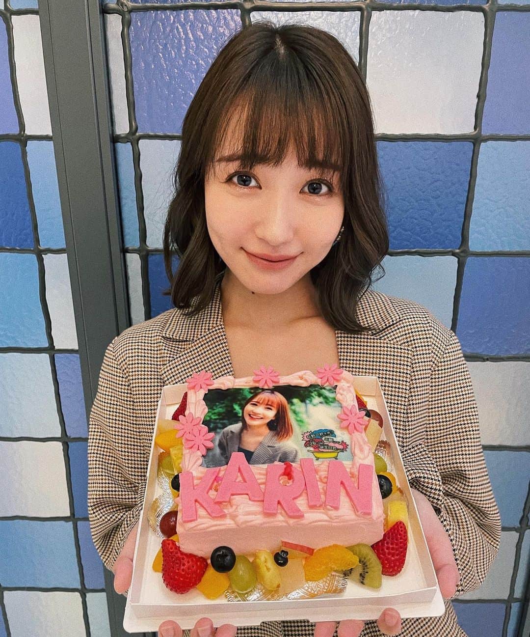 荻野可鈴のインスタグラム：「、 お誕生日イベント終了🎂 今年も沢山祝ってもらえて はぴはぴでした🤍」