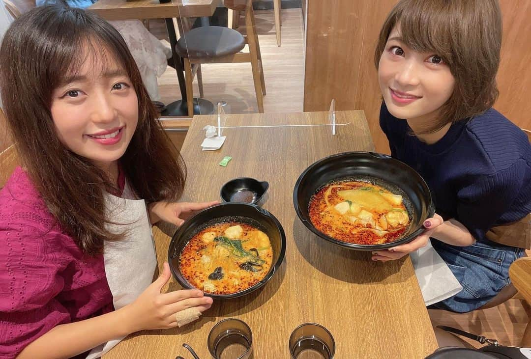 AYASAさんのインスタグラム写真 - (AYASAInstagram)「🌶❤️ 今回のAya誕祭にスペシャルシークレットゲストで出演してくれた桐子ちゃん❤︎  ワタクシに激辛の美味しさを教えてくれたお方でもあり、勝手に運命的な繋がりを感じている大切なお友達なのです🥰  ちなみに先日打ち合わせも兼ねて辛活してました🌶 そして桐子ちゃん特製のパラペーニョピクルスもいただきましたの！！！ お洒落可愛い激辛🌶💕  これからもよろしくね🥰 ・ ・ #aya誕祭  #kiriko #Ayasa #健康第一激辛党 #楊國福麻辣燙」10月17日 22時43分 - ayasa_doya