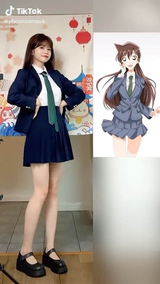 Shikaのインスタグラム：「Dress up like anime characters 💃  Model: Jihoon Aamaya  #japanesegirl #dressup #style #anime」