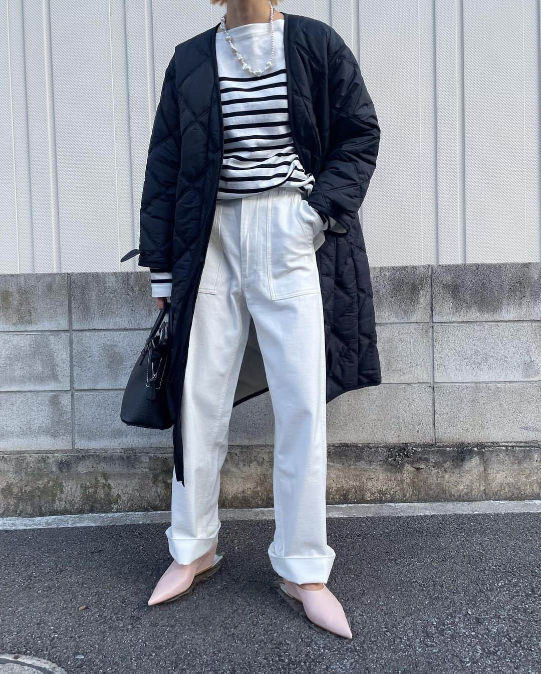 【ANN DE ARKさんのインスタグラム写真 - (【ANN DE ARKInstagram)「【 PICK UP ITEM 】 ⁡ 《 MADISONBLUE 》 LINER COAT D QUILTING ￥121,000（税込） ⁡ FATIGUE PANTS L.BS. ￥45,100（税込） ⁡ BORDER BOAT NECK PO MNS ￥31,900（税込） ⁡ 《 PIPPICHIC 》 Pina colobokle ￥35,200（税込） ⁡ 《 Maison Margiela 》 5AC MINI ￥262,900（税込） ⁡ スタッフ身長158cm ⁡ ⁡ オフィシャルサイトの在庫と店頭在庫は共有しております。 商品に関しましては、お気軽にコメントや店舗までお問い合わせください。 ⬇︎⬇︎⬇︎ @ann_de_ark  @arknets_official #fashion #栃木 #宇都宮 #ショップ  #arknets #anndeark #annstyling #MaisonMargiela #madisonblue #PIPPICHIC #pearloctopussy」10月18日 16時02分 - ann_de_ark