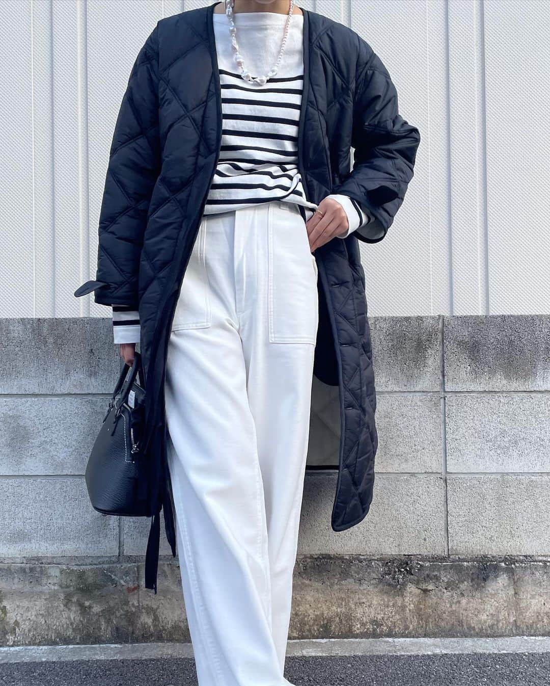 【ANN DE ARKさんのインスタグラム写真 - (【ANN DE ARKInstagram)「【 PICK UP ITEM 】 ⁡ 《 MADISONBLUE 》 LINER COAT D QUILTING ￥121,000（税込） ⁡ FATIGUE PANTS L.BS. ￥45,100（税込） ⁡ BORDER BOAT NECK PO MNS ￥31,900（税込） ⁡ 《 PIPPICHIC 》 Pina colobokle ￥35,200（税込） ⁡ 《 Maison Margiela 》 5AC MINI ￥262,900（税込） ⁡ スタッフ身長158cm ⁡ ⁡ オフィシャルサイトの在庫と店頭在庫は共有しております。 商品に関しましては、お気軽にコメントや店舗までお問い合わせください。 ⬇︎⬇︎⬇︎ @ann_de_ark  @arknets_official #fashion #栃木 #宇都宮 #ショップ  #arknets #anndeark #annstyling #MaisonMargiela #madisonblue #PIPPICHIC #pearloctopussy」10月18日 16時02分 - ann_de_ark