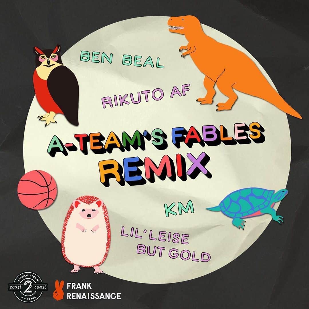 Rikutoさんのインスタグラム写真 - (RikutoInstagram)「A-Team’s Fables Remix Merch Available Now! @c2cinsta  C2C-Supply.com/shop  In Collaboration with @lorienstern  Presented by @frankrenaissance   @rikutoaf T-Rex and @imbenbeal  Owl T-Shirts (White/Black) ¥4,800+Tax  A-Team’s Fables Remix Crewnecks (Yellow/Grey) ¥7,500+Tax  A-Team’s Fables Remix Socks (Black) ¥1,800+Tax  Shipping Available to the US and Japan!  📸: @freeinthejungle」10月19日 5時03分 - rikutoaf