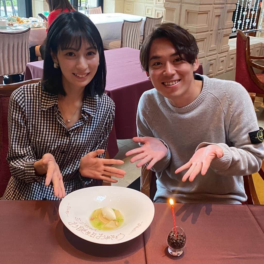 佐藤大樹のインスタグラム：「ミリちゃんの誕生日‼️素敵な リストランテでお食事🍽 らしくないけど今日は奢ったよ笑 ぶっちゃけ払う時手が震えたよね😉💕  #10月18日 #ミリちゃんの誕生日🎂 #リストランテオッツィオ  #とってもボーノでした😋 #縦読み #ミリらぶ #誰も気づかず #ミリも気づかず #縦読み気づかれないと悲しいからやめよう😌」