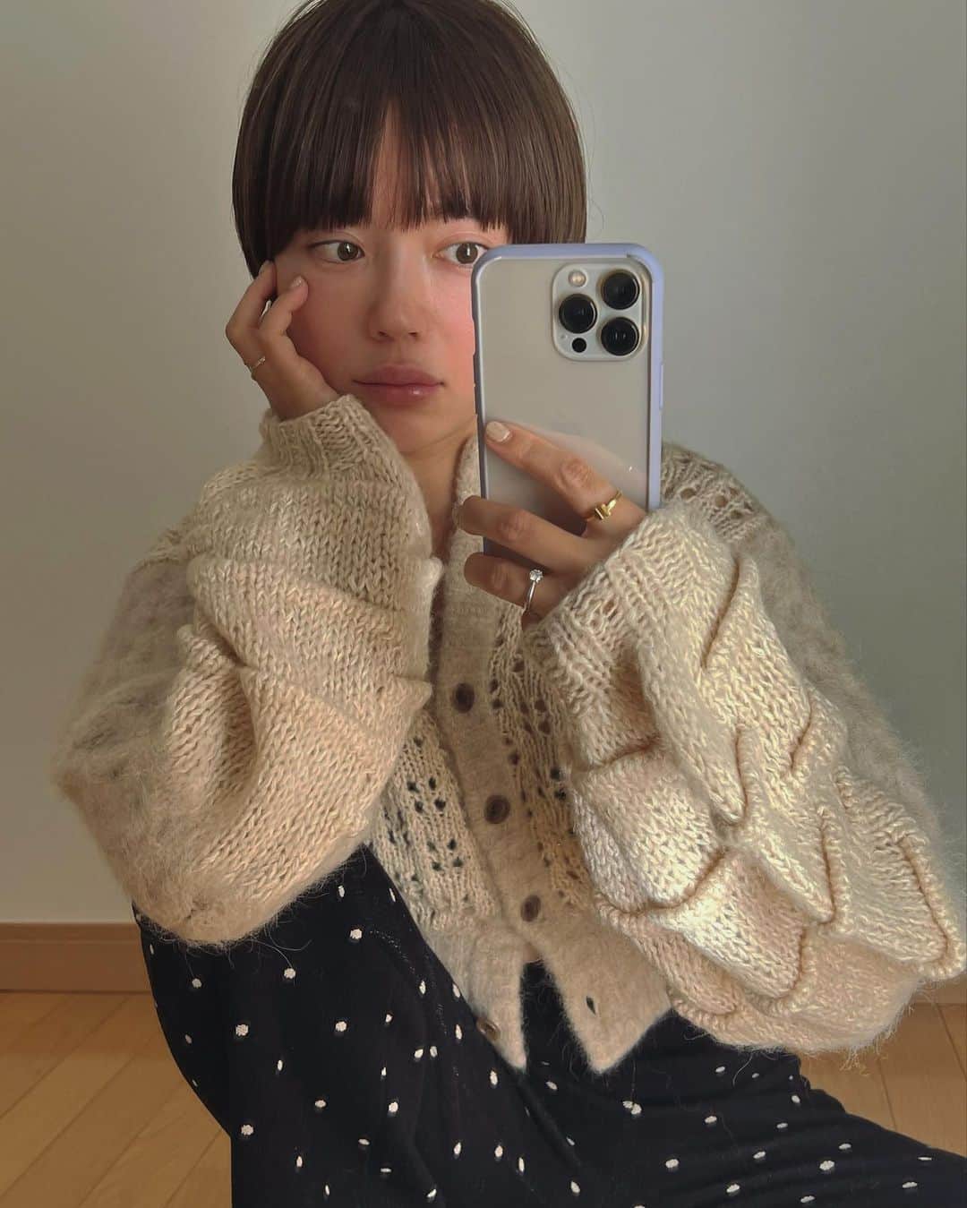 島居玲子のインスタグラム：「好物な袖たぽ🤳」