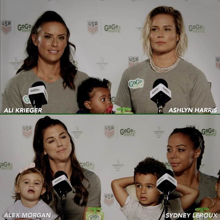 アリ・クリーガーのインスタグラム：「No matter what path Sloane takes with sports, we always want to encourage her to try her best and, most importantly, have fun! I'm proud to work with @gogosqueez alongside some of my favorite people -- @ashlynharris24 @alexmorgan13 , and @sydneyleroux -- to help build a better model for youth sports. Today we're releasing the Fun Comes First Playbook, a free resource full of tips, case studies, and expert insights for parents and coaches to make sure fun remains at the top of the agenda!  Learn more about the Playbook at GoGosqueeZ.com/FunComesFirst  #FunComesFirst #GoGosqueeZ @ussoccer @laureus_usa」
