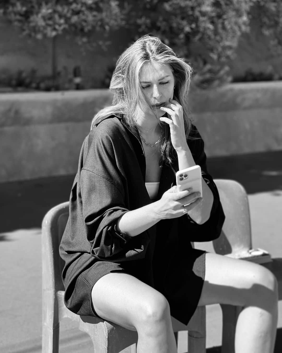 マリア・シャラポワのインスタグラム：「In between takes 🎥」