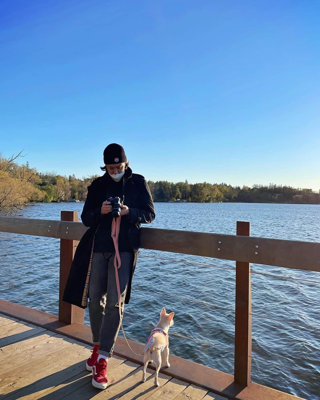 イ・ジェユンのインスタグラム：「🍁🐕🐿」