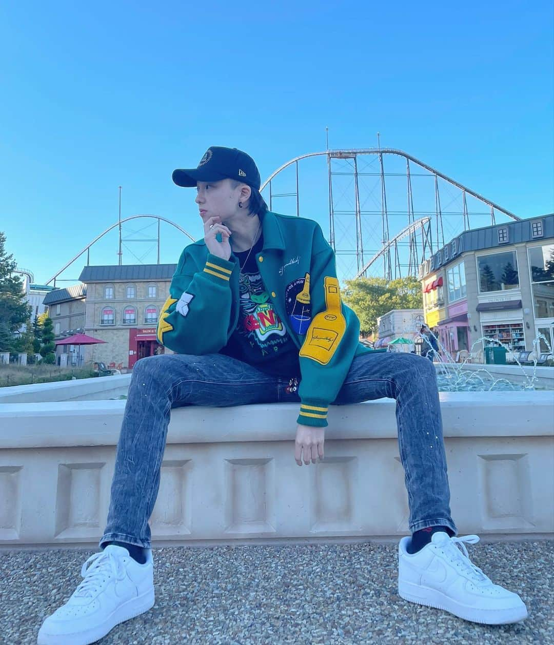 原田夕季叶さんのインスタグラム写真 - (原田夕季叶Instagram)「🧢＆👟＆💞  Cap : @neweracap  Jacket : @afgk_official  Trainer : @kenzo  Shoes : @nike   #冬コーデ  #スタジャン  #エアフォース1  #afgk  #kenzo  #f  #fyp  #今宵のゆきと  #俺の好きな季節がやってきた」10月20日 17時58分 - y24ha