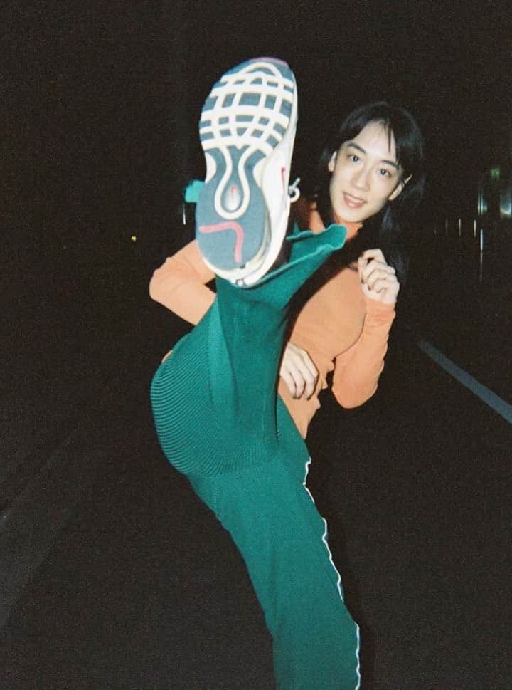 田中裕介のインスタグラム：「いつかのハイキック。」