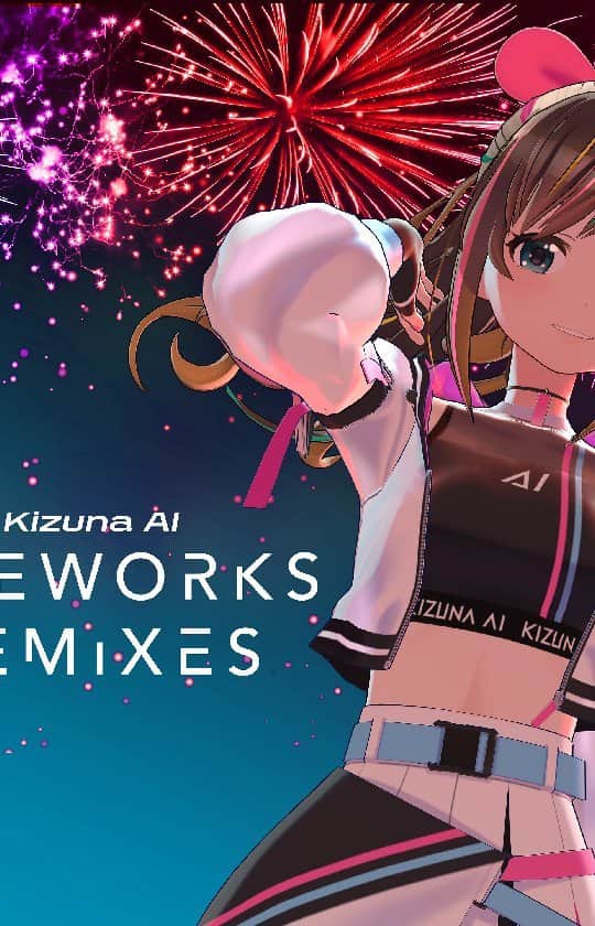 キズナアイのインスタグラム：「. . ／ Kizuna AI First Remix EP 『Fireworks Remixes』 🎀10.22.2021 Release🎀 ＼ . Kizuna AI's first remix EP "Fireworks Remixes" will be out on distribution platforms today at 12AM🎶🔽 https://linkco.re/1N71RYe5 . Please enjoy listening to the dance remix tracks✨ . .」