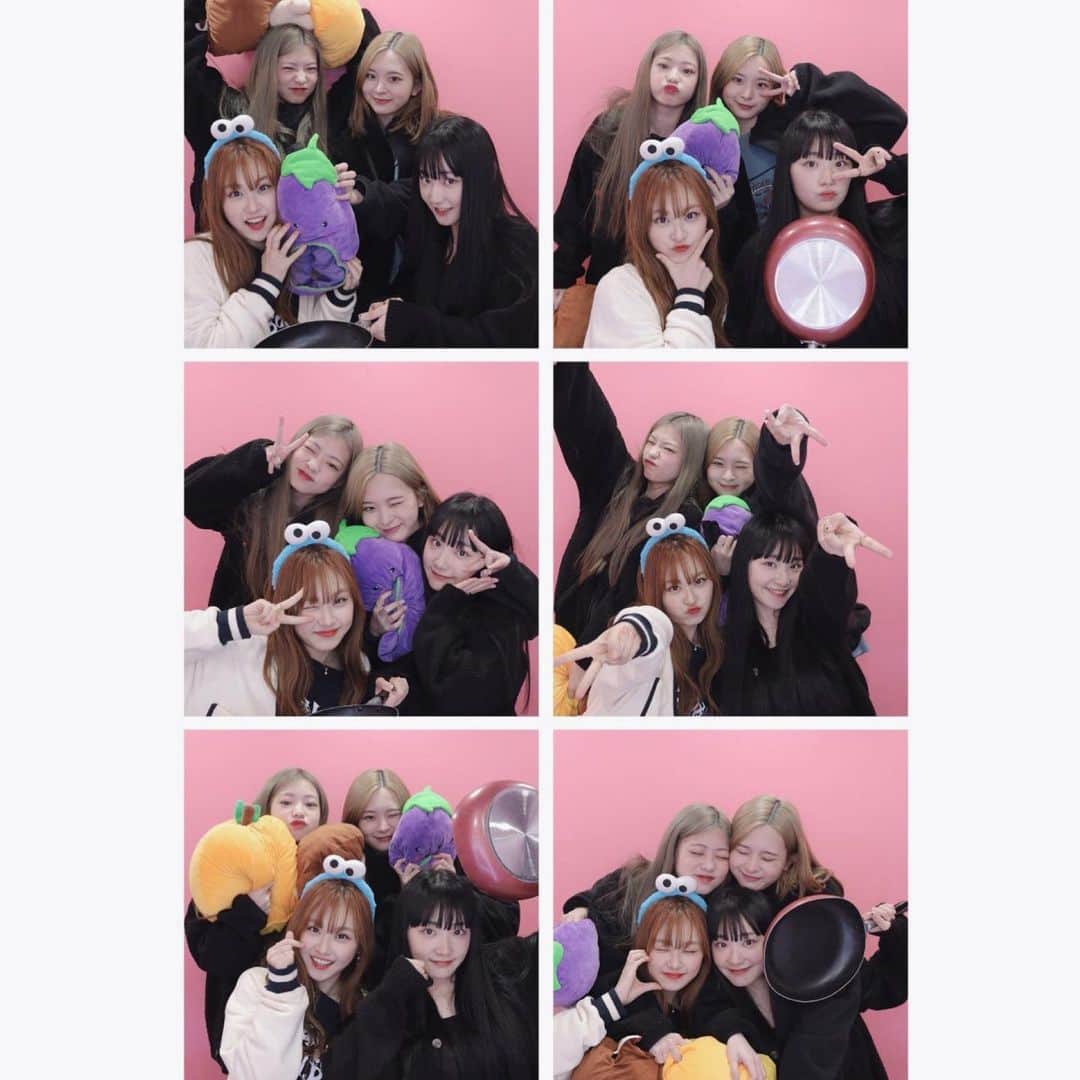 岸田莉里花のインスタグラム：「だいすきなかわい子ちゃんたちとの思い出🥰❤️ 楽しかった〜！！！  フライパンと茄子は未だになんで持ったのかよく分かりません。笑笑  사랑하는 귀요미들🥰❤️ 다시 보고싶다 ㅠㅠ 프라이팬과 가지는 왜 들었을까?ㅋㅋㅋ🍳🍆 #りこるまん」