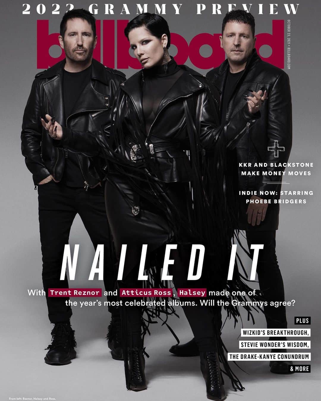 Halseyのインスタグラム：「thank you @billboard 🖤  Photographer: @austinhargrave Styling: @luxurylaw  Hair: @themartyharper Make Up: Me (using @aboutfacebeauty) Manicure: @britneytokyo」
