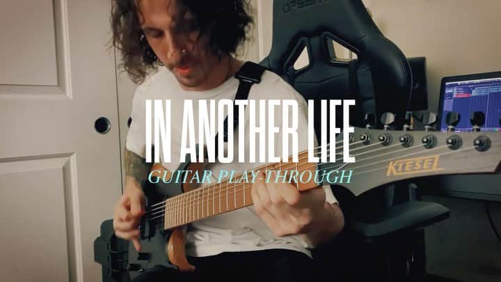 ブランドン・フーバーのインスタグラム：「NEW guitar playthrough of our latest single “In Another Life” is out now! Watch now on @riserecords YouTube Channel🦋🔥 Huge shoutout to @kieselguitars @kemperamps @ernieball @intunegp」
