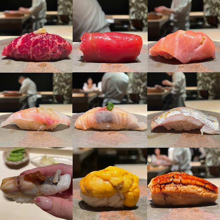 はんなさんのインスタグラム写真 - (はんなInstagram)「鮨 佐がわ🍣 初訪問のときの💕 . 一番最初にでてきたくじらが美味しすぎて ビックリした🐳✨ . 握りもつまみもおいしくて 沢山食べた結果5枚目のお腹になりました🤰🏻 . 食べるとすぐお腹でちゃうの困ったナ😮‍💨 . . 1枚目の写真お客さんの手しか写ってないけど加工で消してます。 . . . #時差投稿 #キャバクラ #キャバ嬢 #キャバ #新宿 #歌舞伎町 #六本木 #大阪#水商売 #シャンパン #寿司#鮨 #鮨佐がわ #予約困難店 #超予約困難店 #六本木 #六本木グルメ #女子会 #すしすたぐらむ #vancleefarpels#instafood #dinner #instagram #instagood #instapic #instalike #followｍe #selfie #fashion#🍣」10月22日 18時27分 - hannna_0708