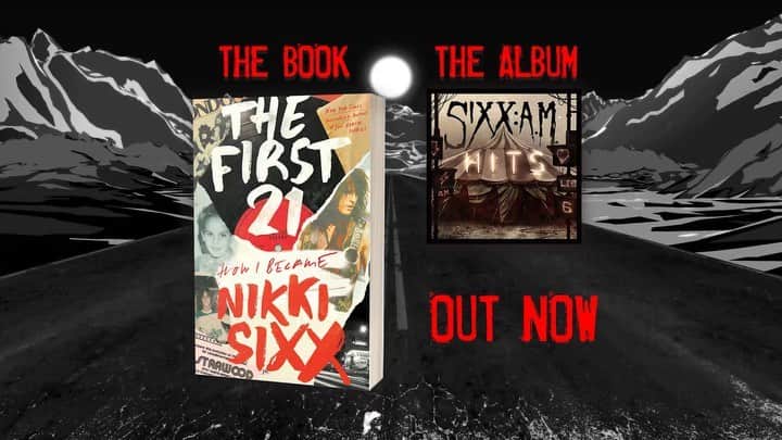 SIXX:A.M.のインスタグラム：「‪SIXX: AM ‘HITS’ : OUT NOW‼️‬ ‪A 20 Song-Track Listing of Hits, New And Unreleased Tracks, Including New Song “The First 21,” Inspired by the Book by @NikkiSixx ‬ ‪SIXXAMMUSIC.COM‬ - LINK IN BIO ‼️」