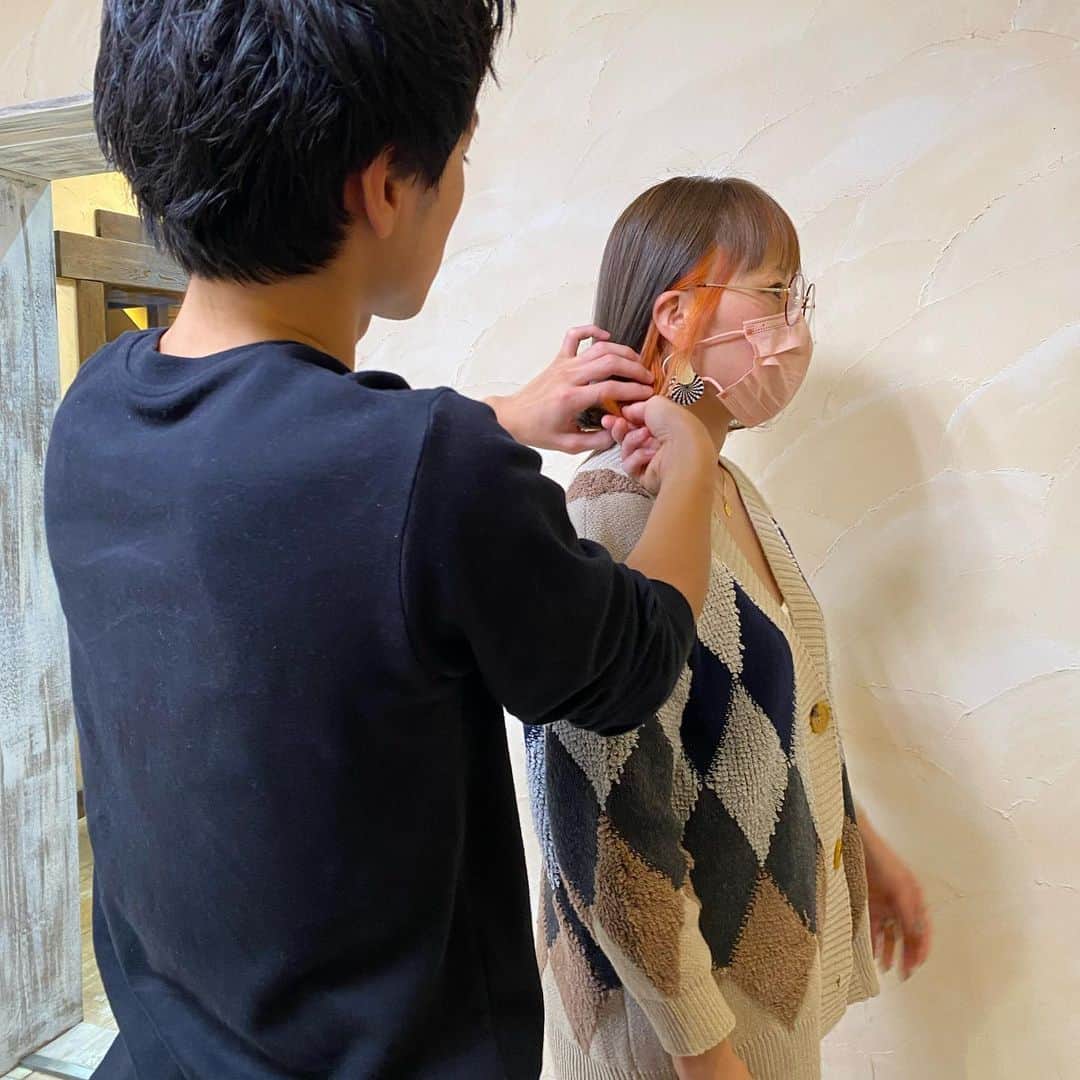 漆山葵さんのインスタグラム写真 - (漆山葵Instagram)「母親を初めてカラーしました！  いつもありがとう😊」10月22日 23時57分 - a3r21n32