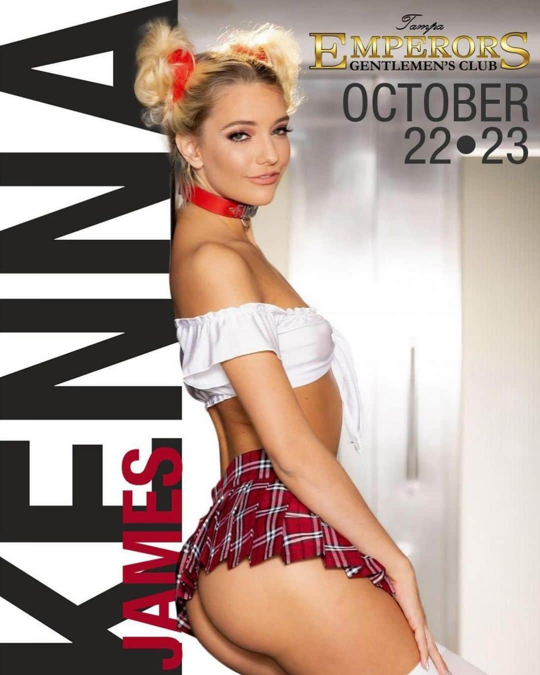 ケナ・ジェームスのインスタグラム：「Tonight and tomorrow night, I’ll be at @emperorstampa giving the best shows! I would love to see you all!」