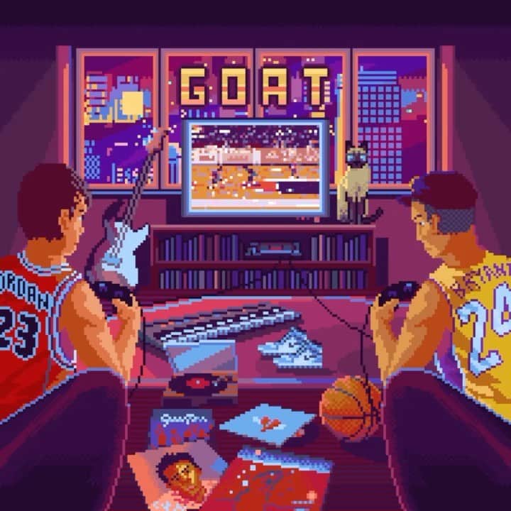 Shing02のインスタグラム：「11/12 GOAT @bammikal feat. Shing02 cuts by @rod_tha_bod_water 🧊 on all plarforms stay tuned! 👟🏀🐍shout out @goat_dunks cover art: ae1996 (Fiverr)」