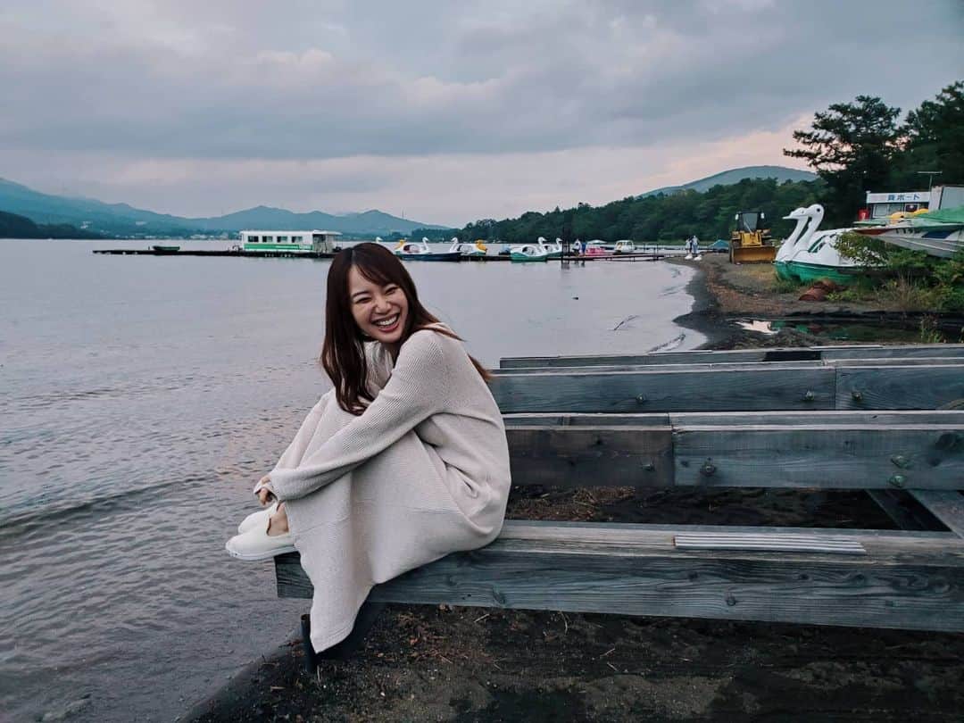 のインスタグラム：「富士山と山中湖に癒された𓅿𓅿𓅿」