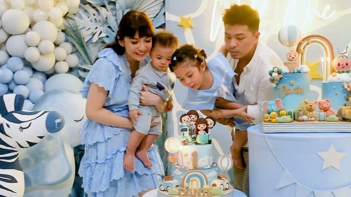 チェルシー・オリビアのインスタグラム：「Dante’s 1st Birthday Party…. Birthday pertama ini kita buat dirumah saja bersama Keluarga & Sahabat dekat ♥️♥️」